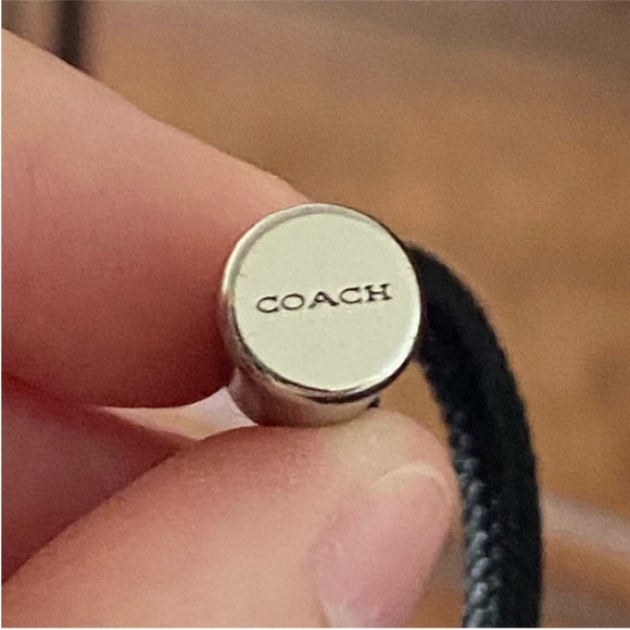 NWOT Coach Vintage Signature Mini Umbrella Rose Black - Picture 8 of 9